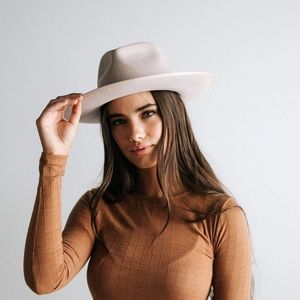 Gigi Pip Monroe Rancher Hat in Ivory